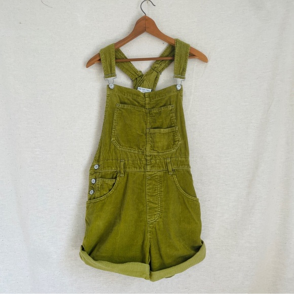 We The Free Pants - Free People Olive Corduroy Shortalls